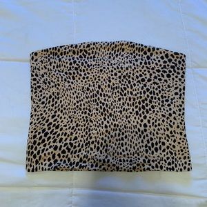 Leopard tube top
